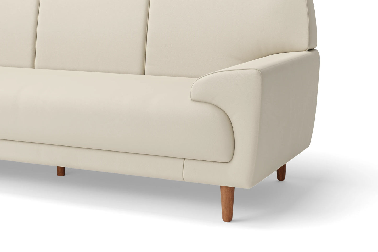 Ferrara 4 Seater Sofa Cream Leather