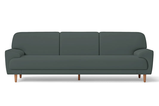 Ferrara 4 Seater Sofa Dusky Turquoise Leather