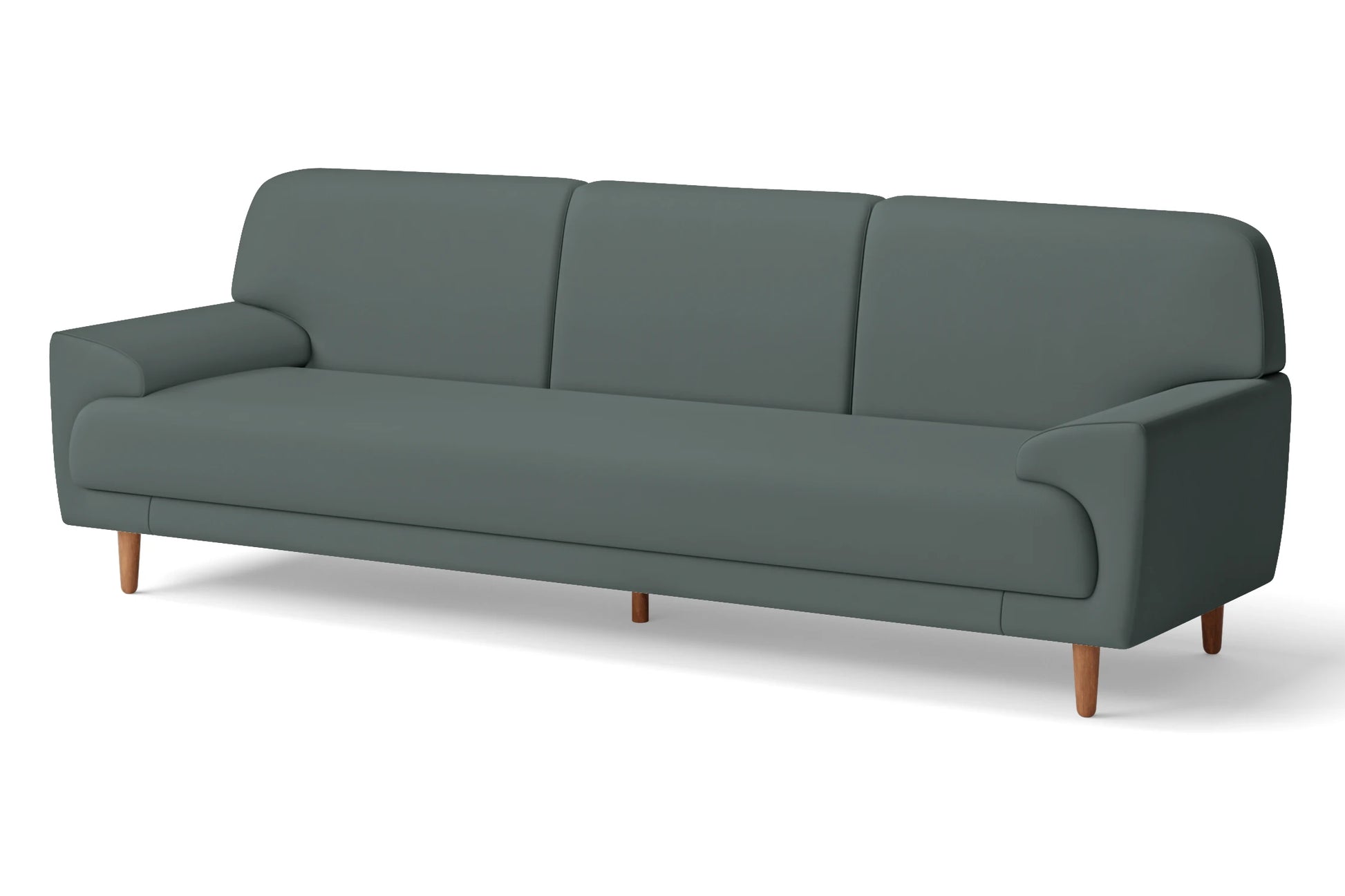 Ferrara 4 Seater Sofa Dusky Turquoise Leather