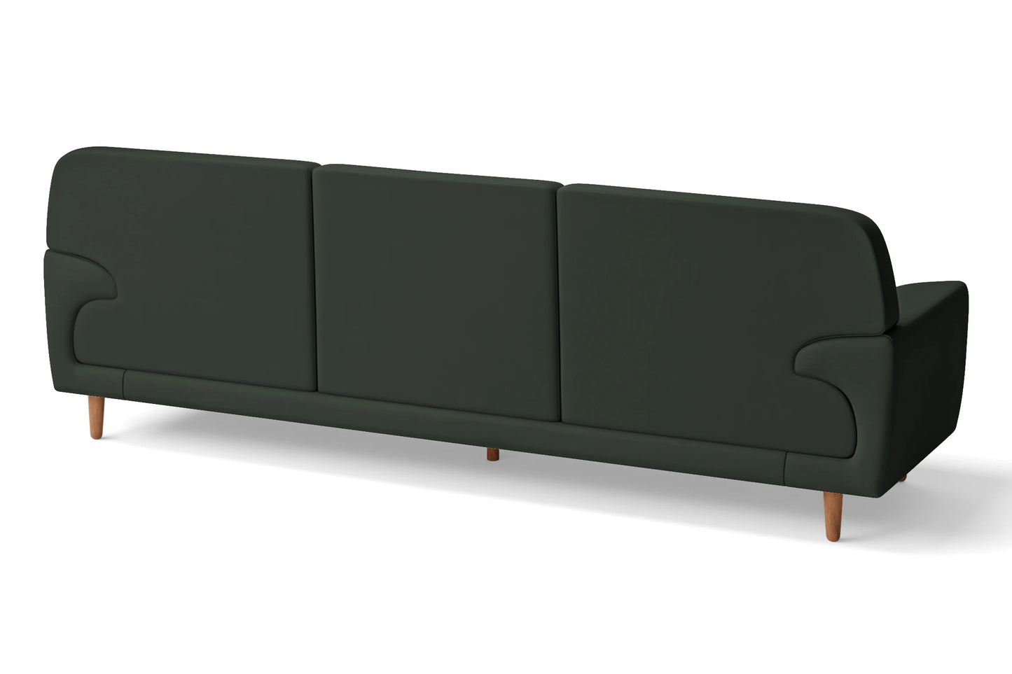 Ferrara 4 Seater Sofa Green Leather