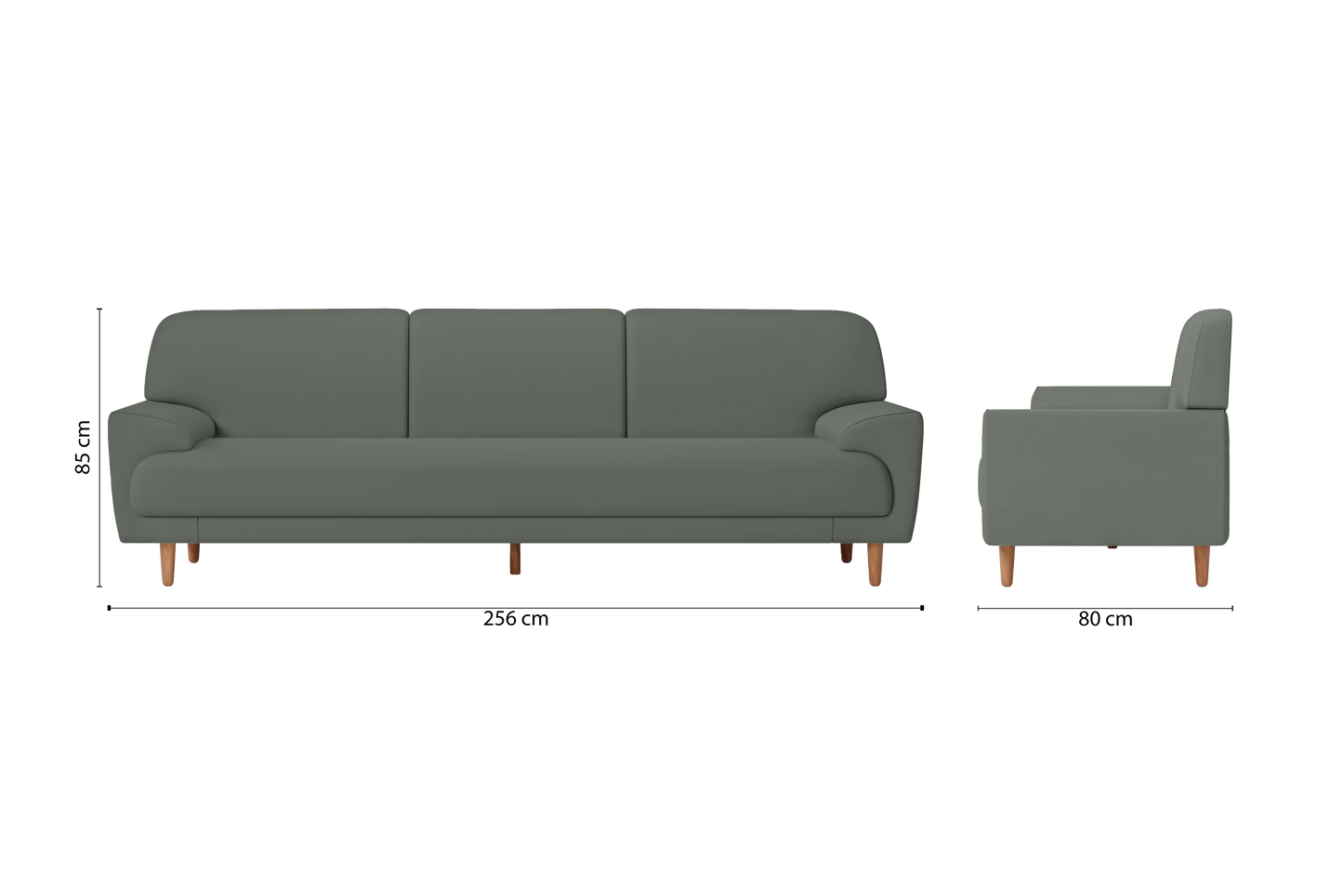 Ferrara 4 Seater Sofa Lush Leather