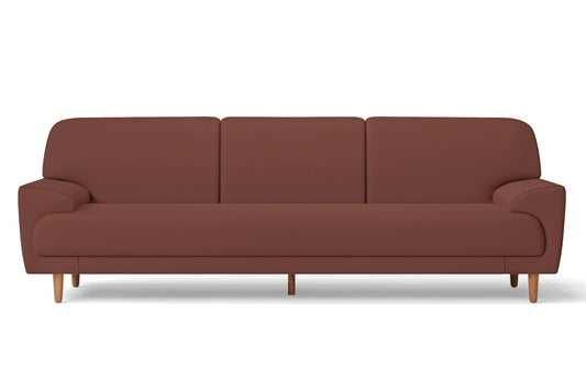 Ferrara 4 Seater Sofa Mauve Leather