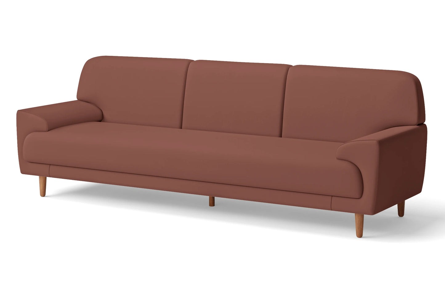 Ferrara 4 Seater Sofa Mauve Leather