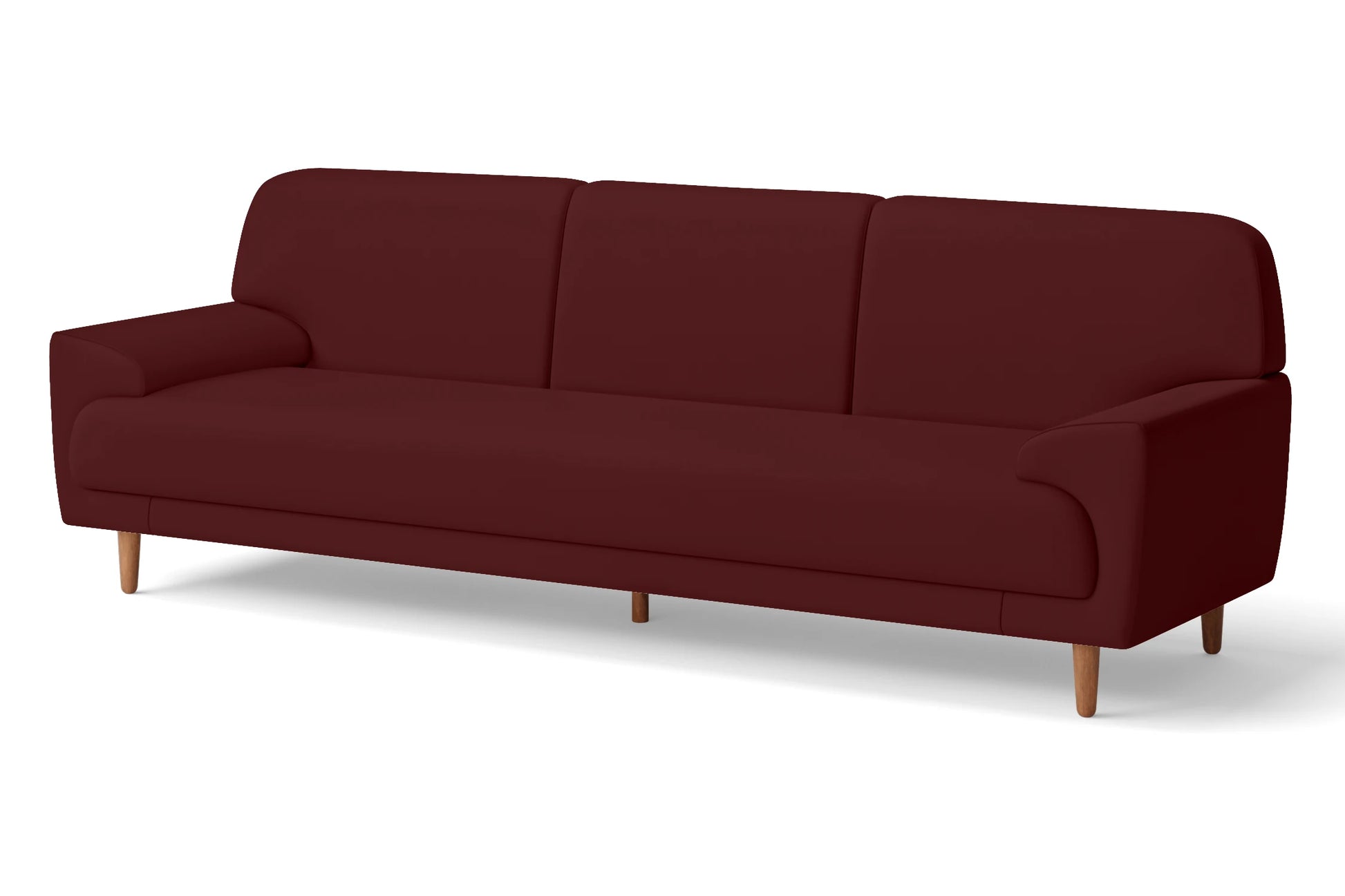 Ferrara 4 Seater Sofa Red Leather