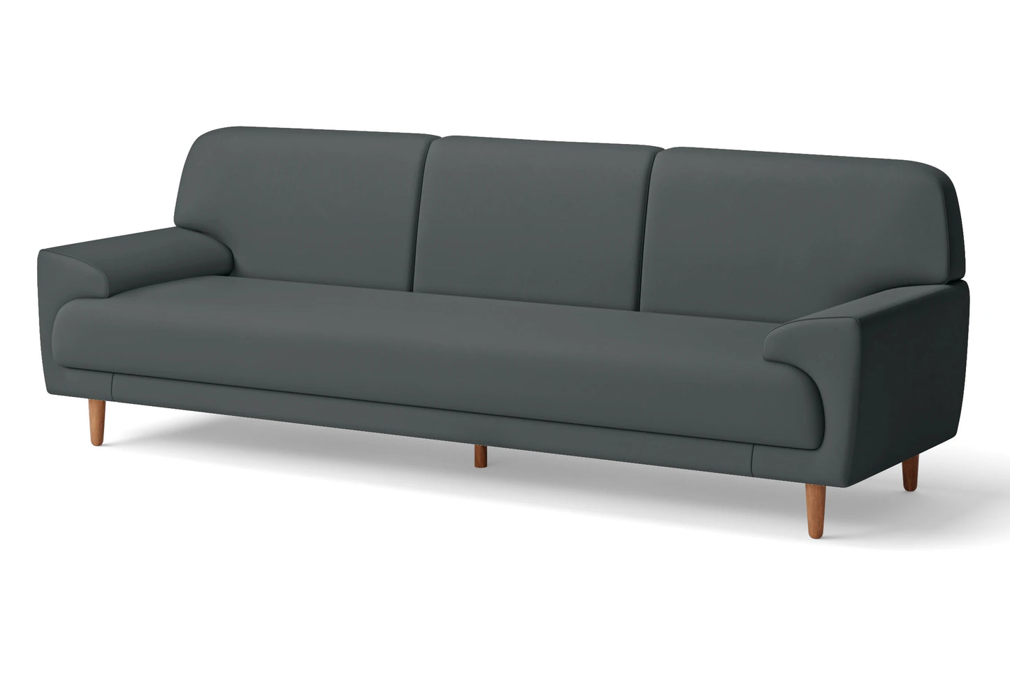 Ferrara 4 Seater Sofa Slate Leather