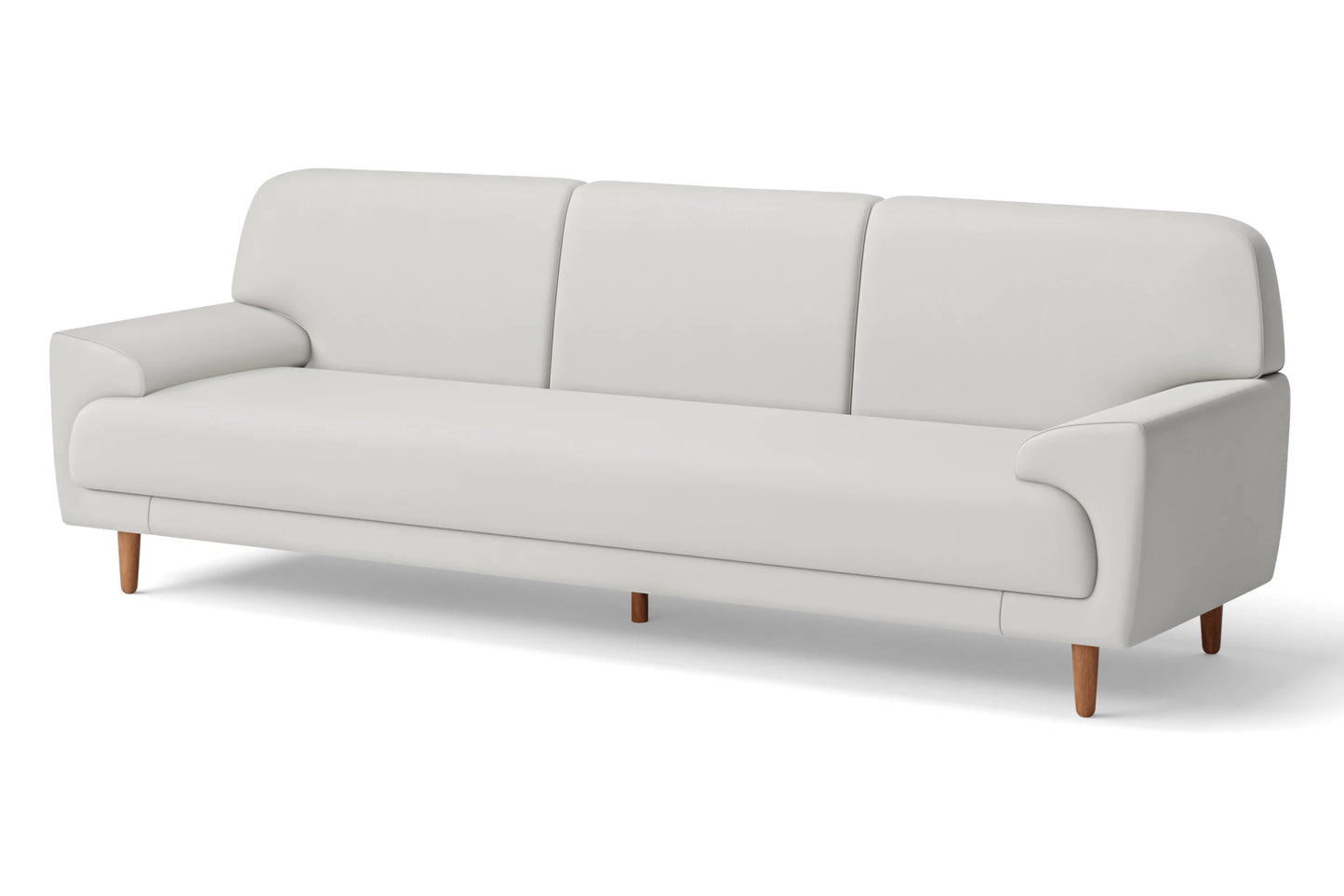 Ferrara 4 Seater Sofa White Leather