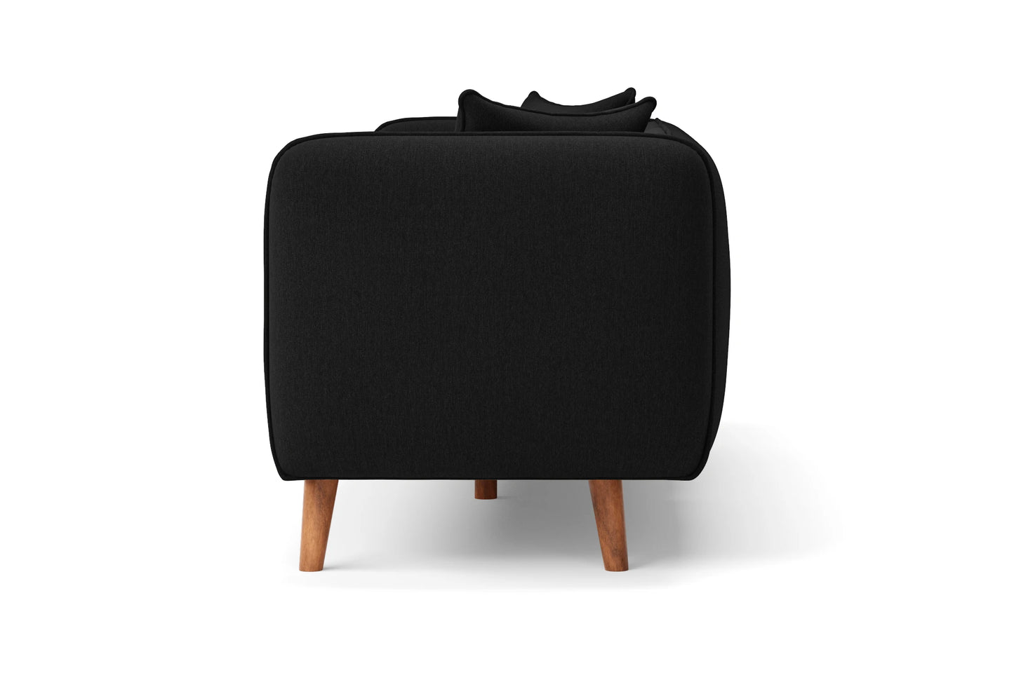 Florence Armchair Black Linen Fabric