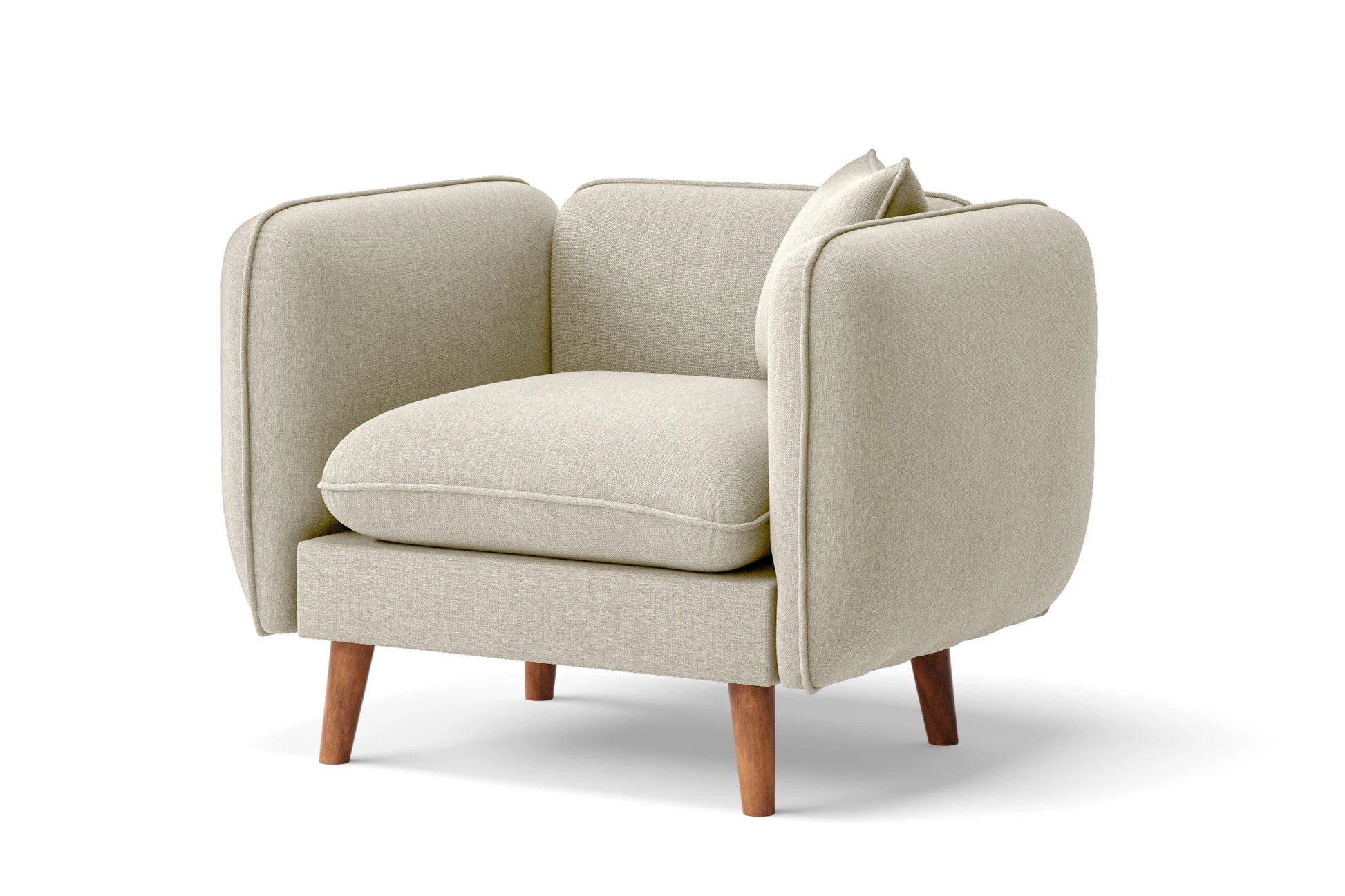 Florence Armchair Cream Linen Fabric