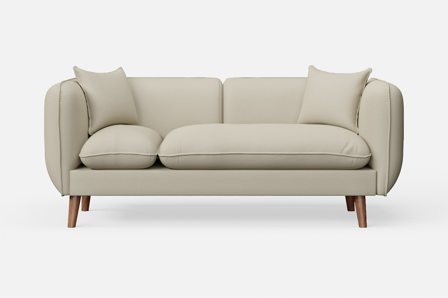 Florence 2 Seater Sofa Cream Leather