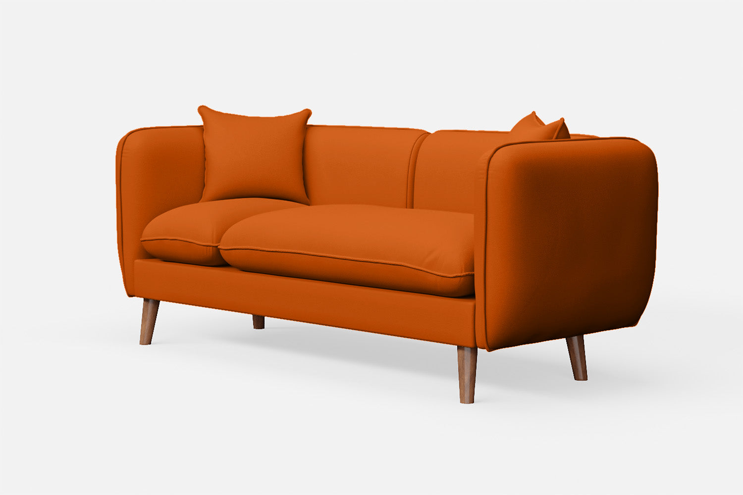 Florence 2 Seater Sofa Orange Leather