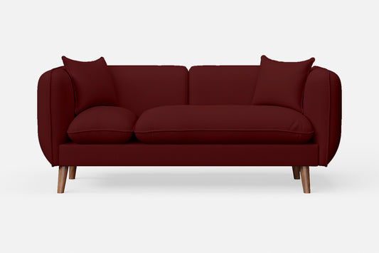 Florence 2 Seater Sofa Red Leather