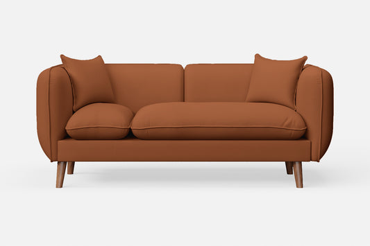 Florence 2 Seater Sofa Tan Brown Leather