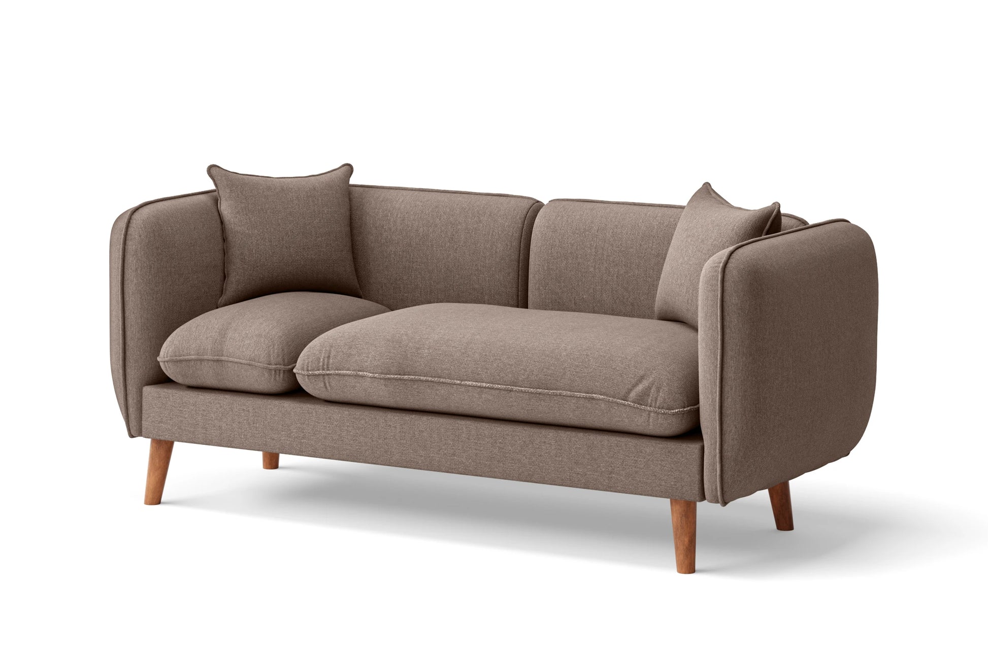 Florence 2 Seater Sofa Caramel Linen Fabric