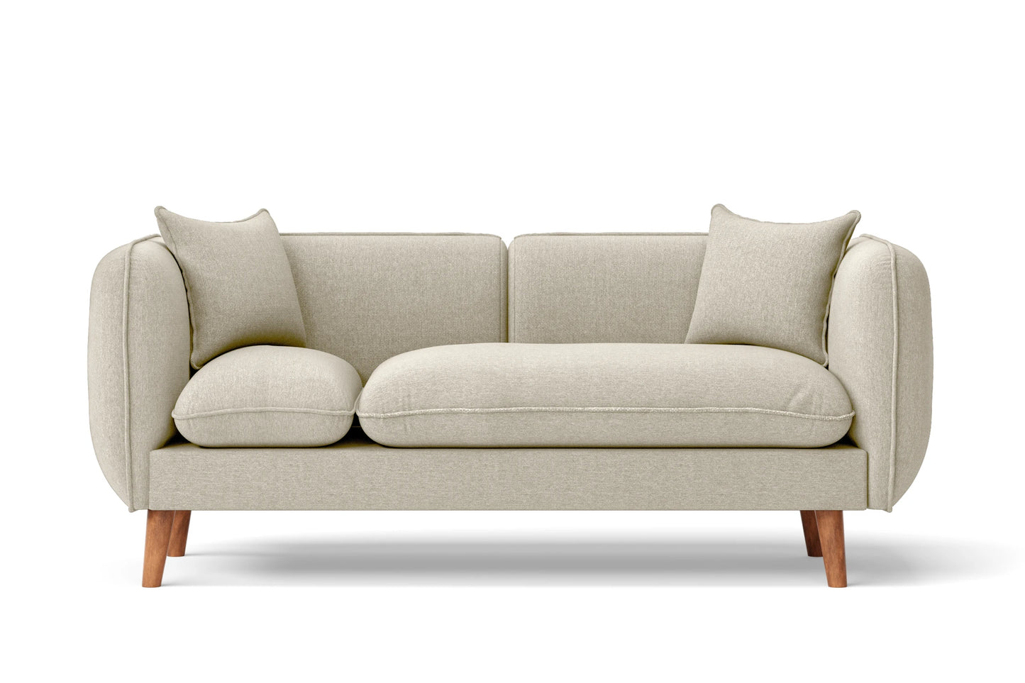 Florence 2 Seater Sofa Cream Linen Fabric