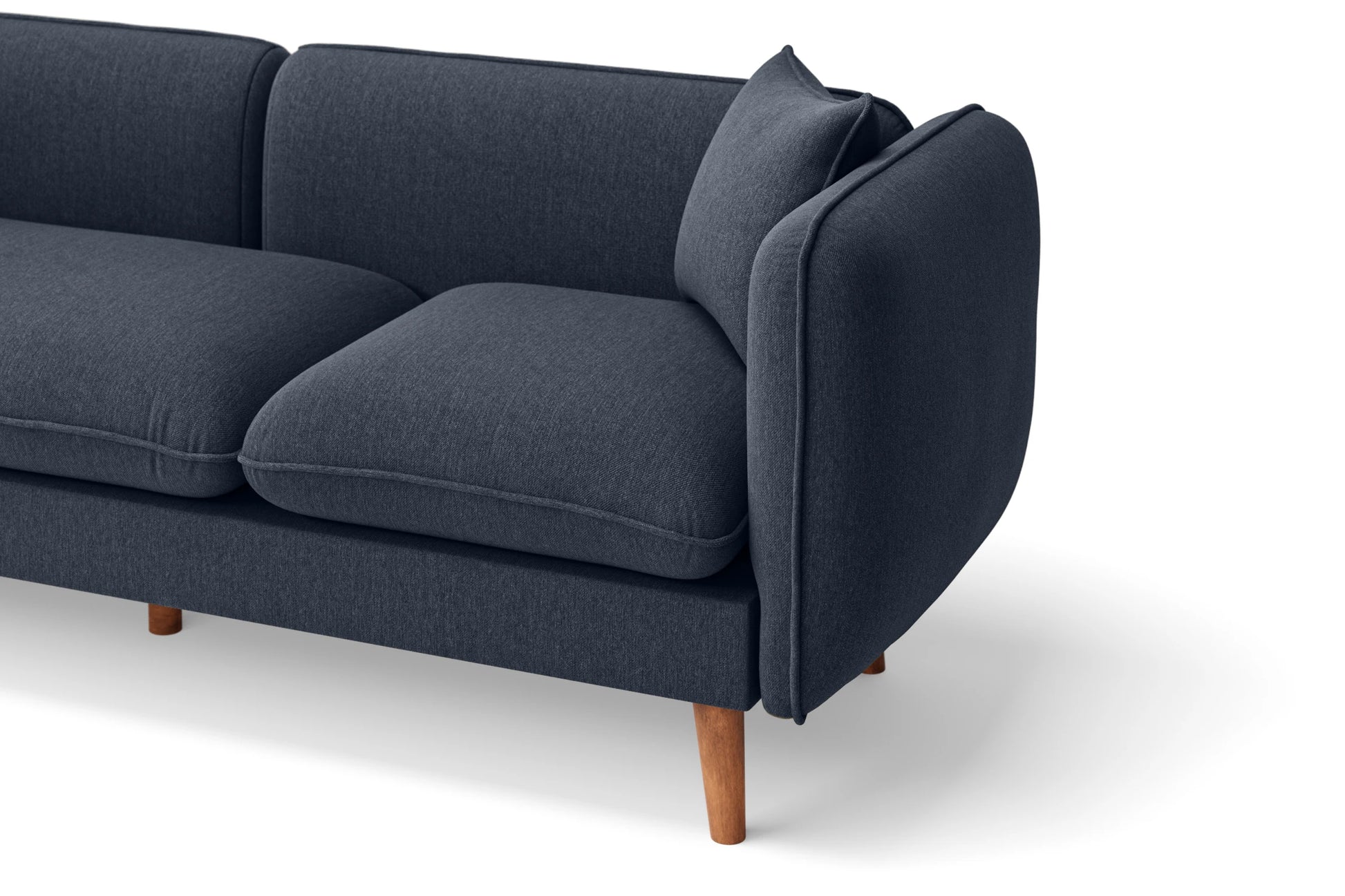 Florence 2 Seater Sofa Dark Blue Linen Fabric