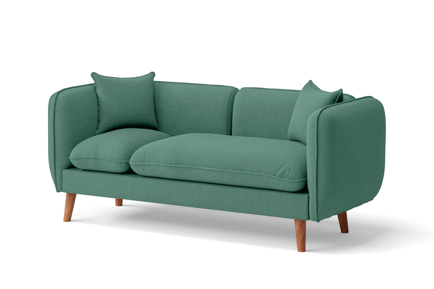 Florence 2 Seater Sofa Mint Green Linen Fabric