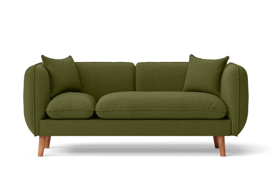 Florence 2 Seater Sofa Olive Linen Fabric