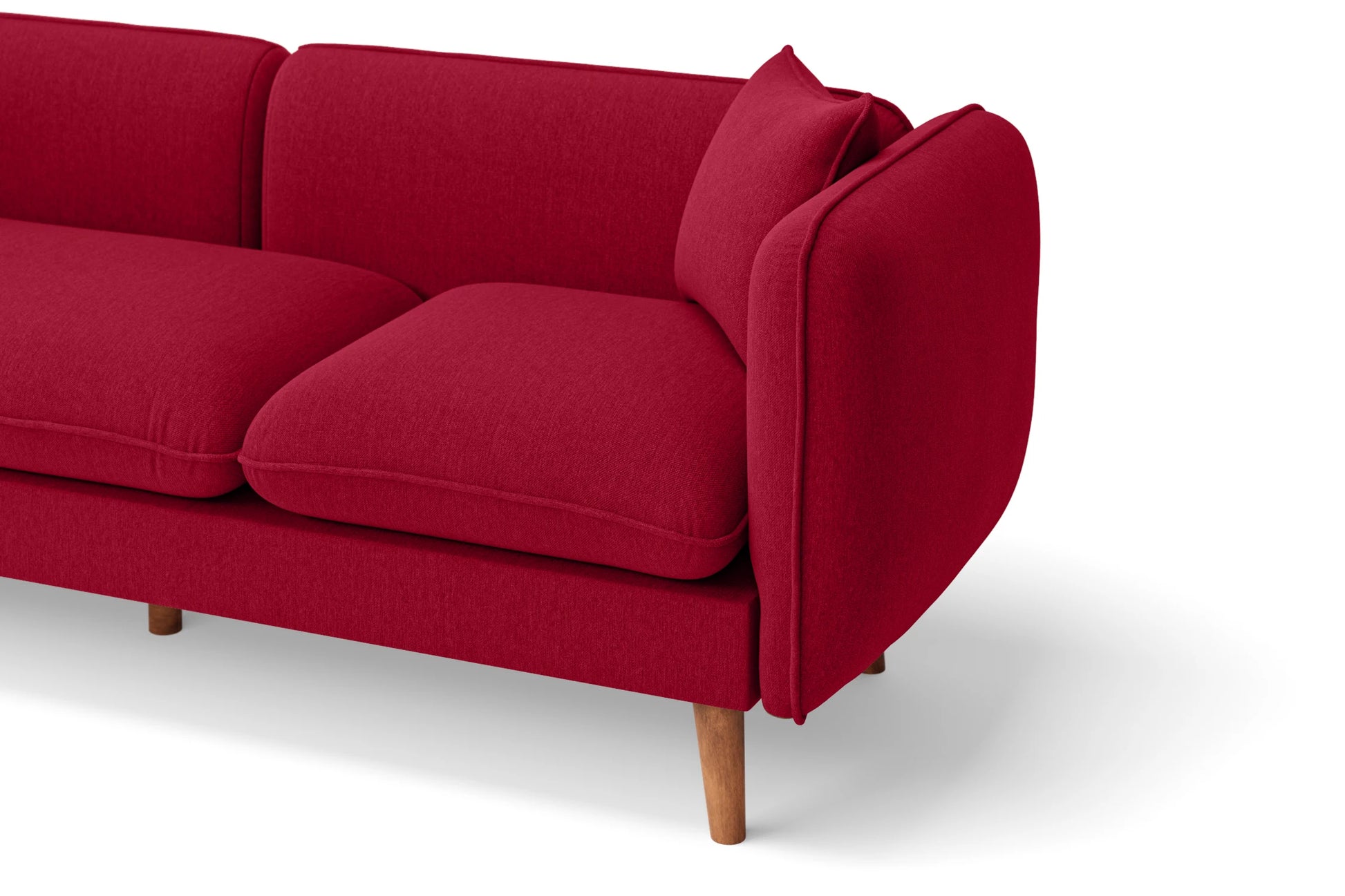 Florence 2 Seater Sofa Red Linen Fabric