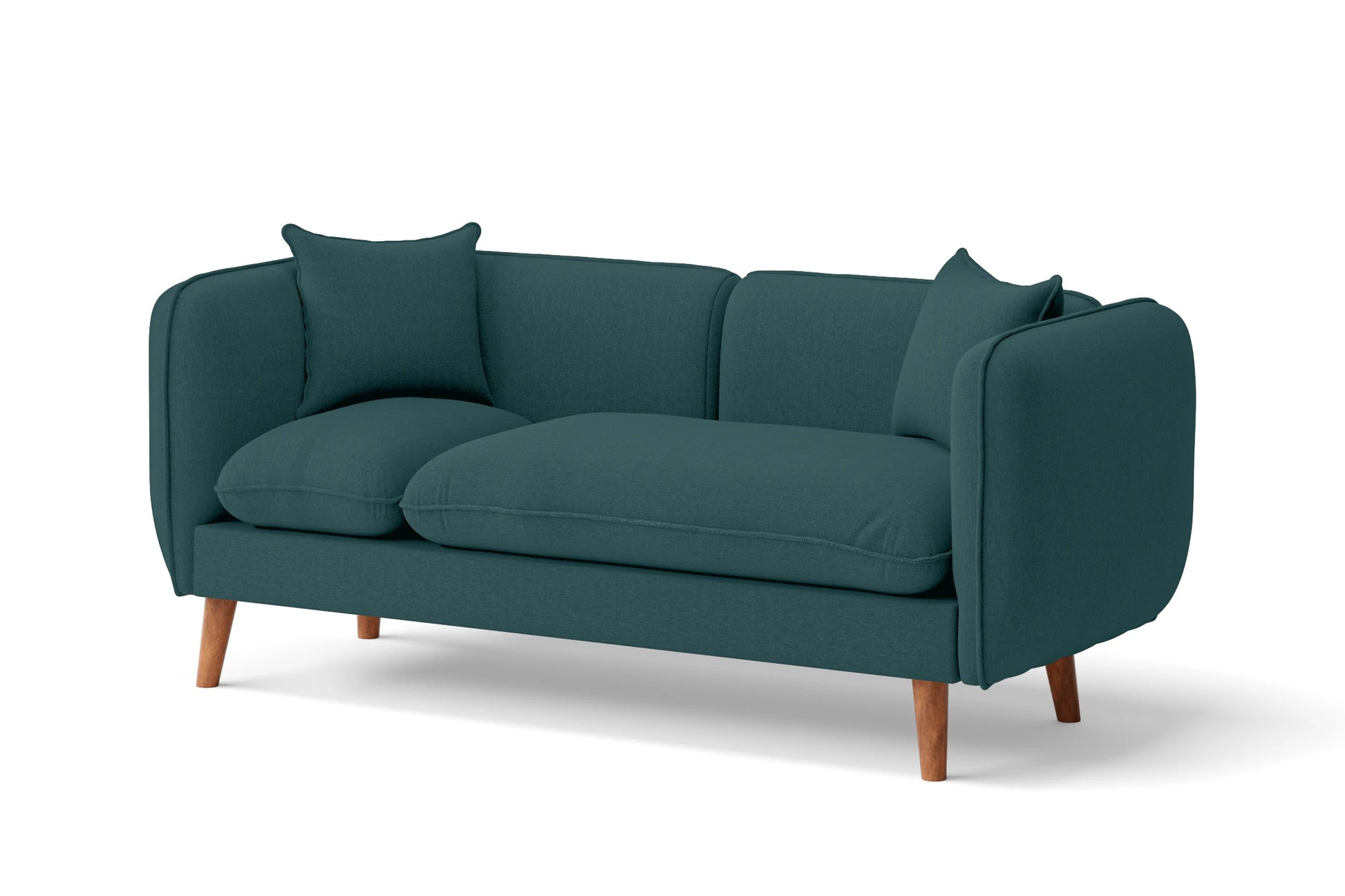 Florence 2 Seater Sofa Teal Linen Fabric