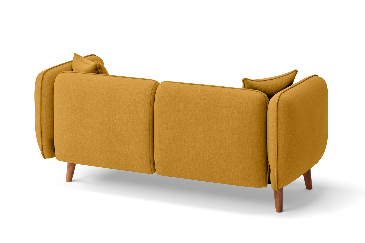 Florence 2 Seater Sofa Yellow Linen Fabric