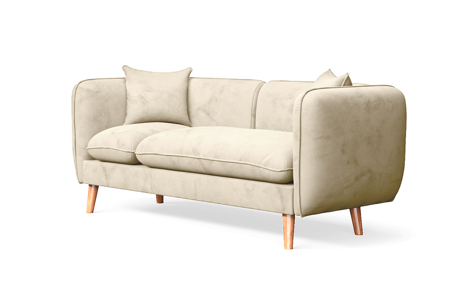 Florence 2 Seater Sofa Cream Velvet