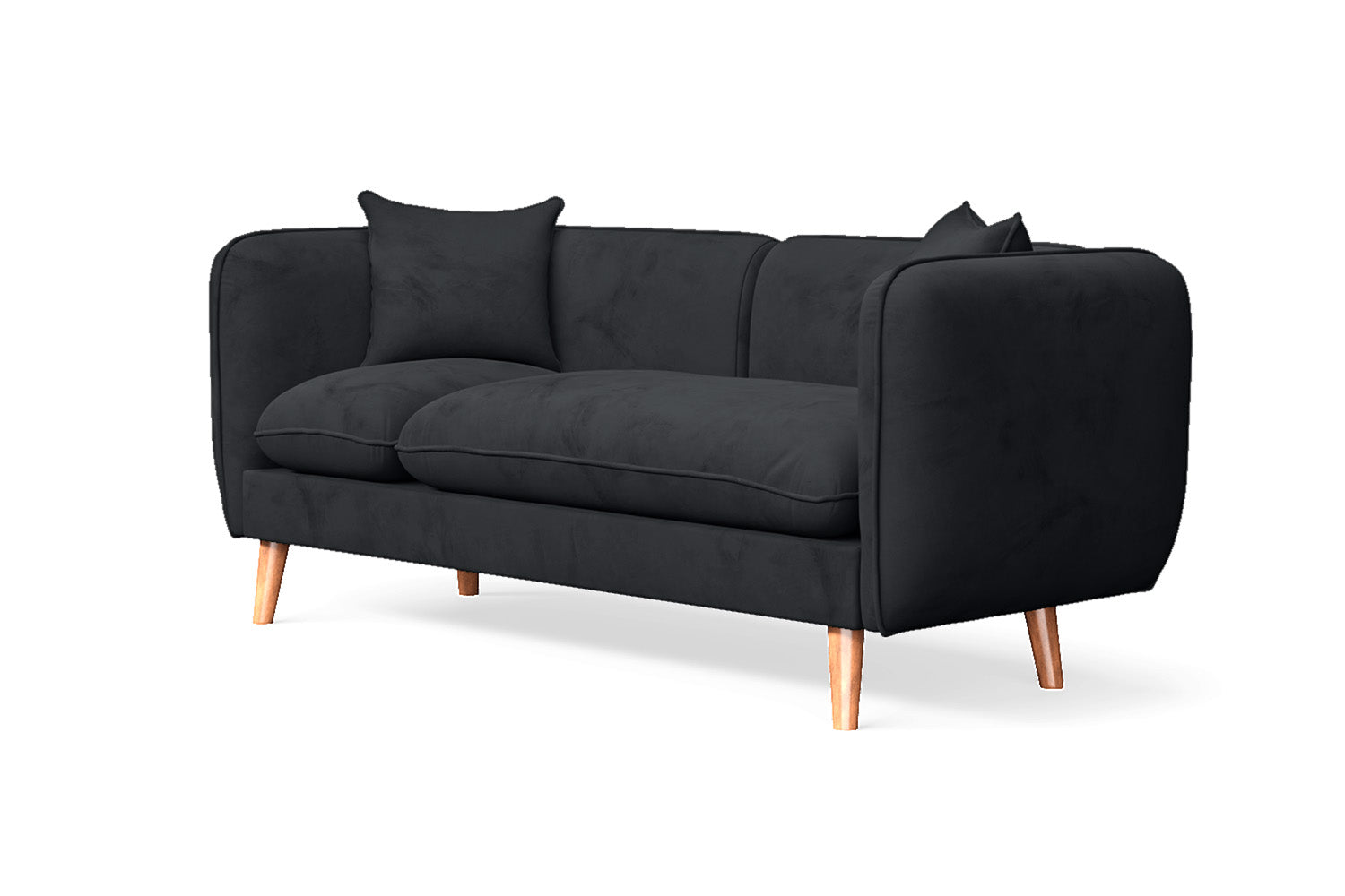 Florence 2 Seater Sofa Dark Grey Velvet