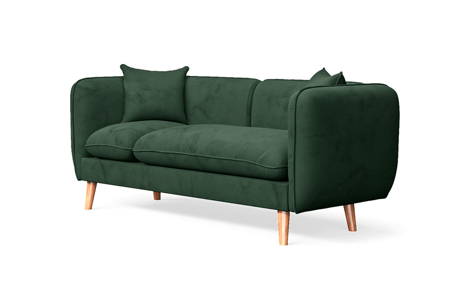 Florence 2 Seater Sofa Green Velvet