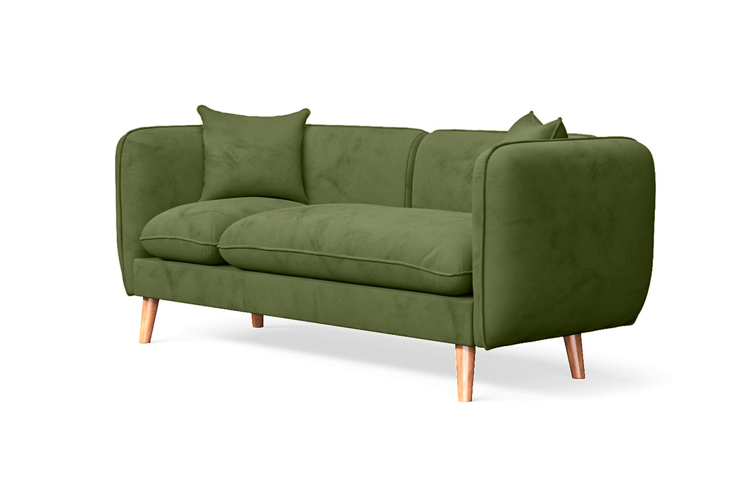 Florence 2 Seater Sofa Lime Velvet