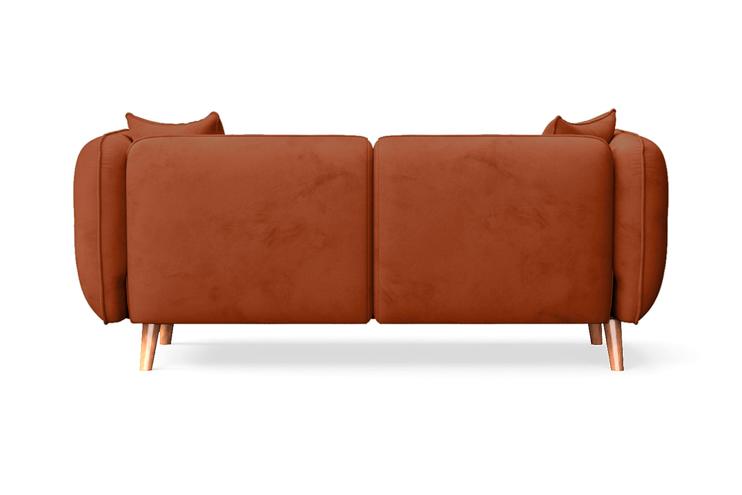 Florence 2 Seater Sofa Orange Velvet