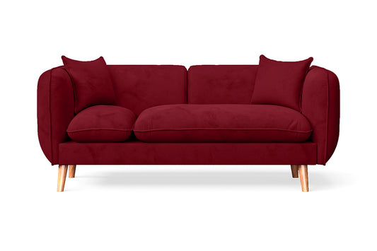 Florence 2 Seater Sofa Red Velvet