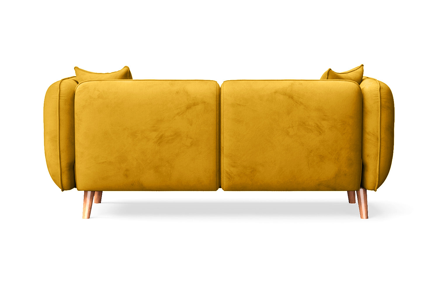 Florence 2 Seater Sofa Yellow Velvet