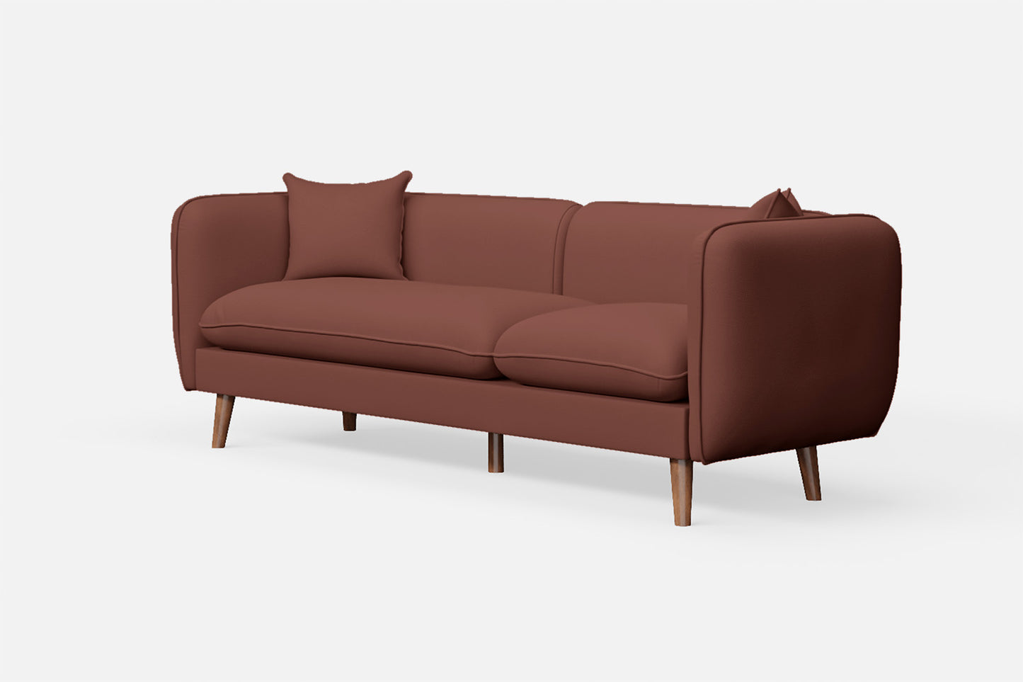 Florence 3 Seater Sofa Mauve Leather