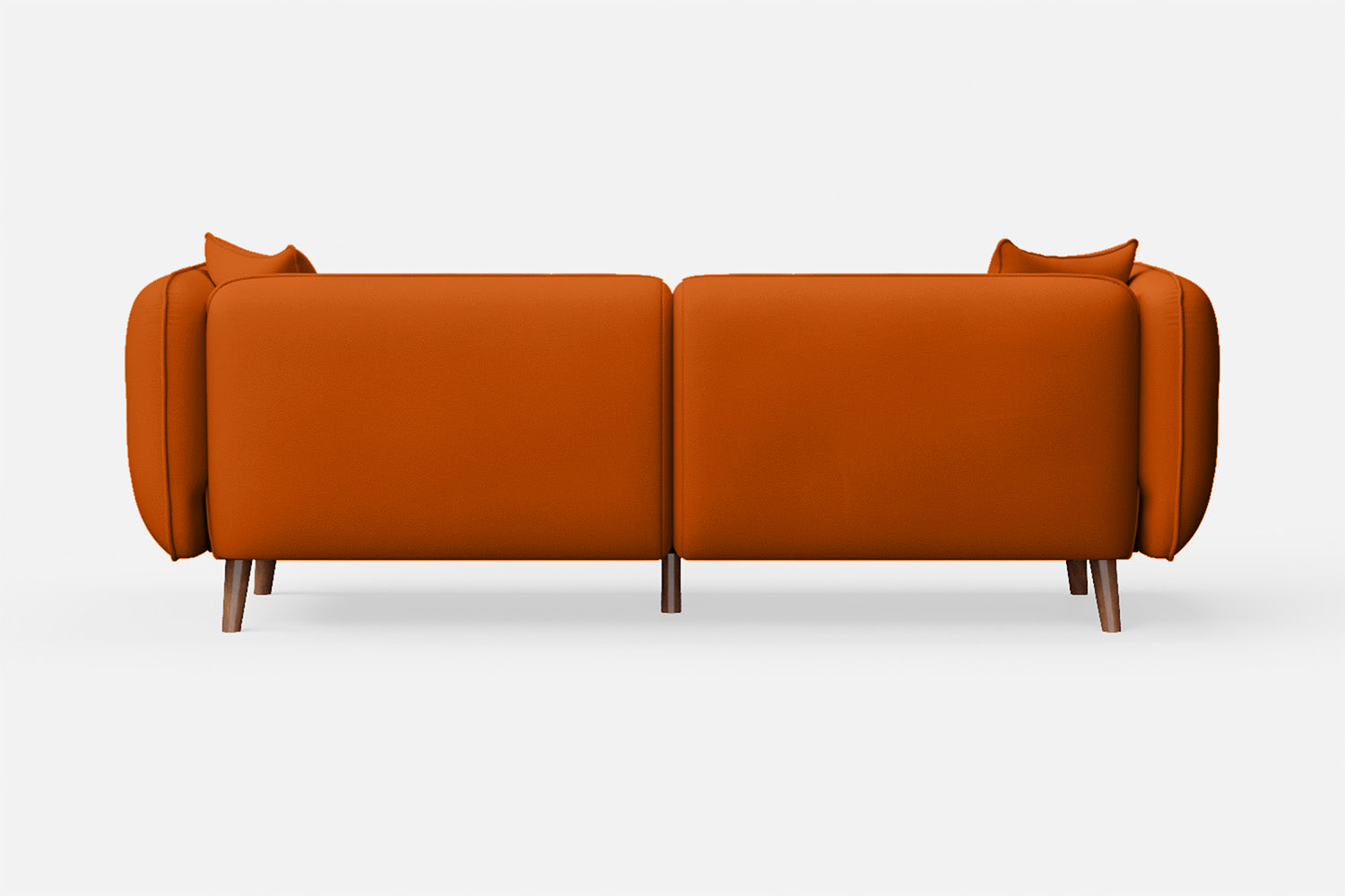 Florence 3 Seater Sofa Orange Leather