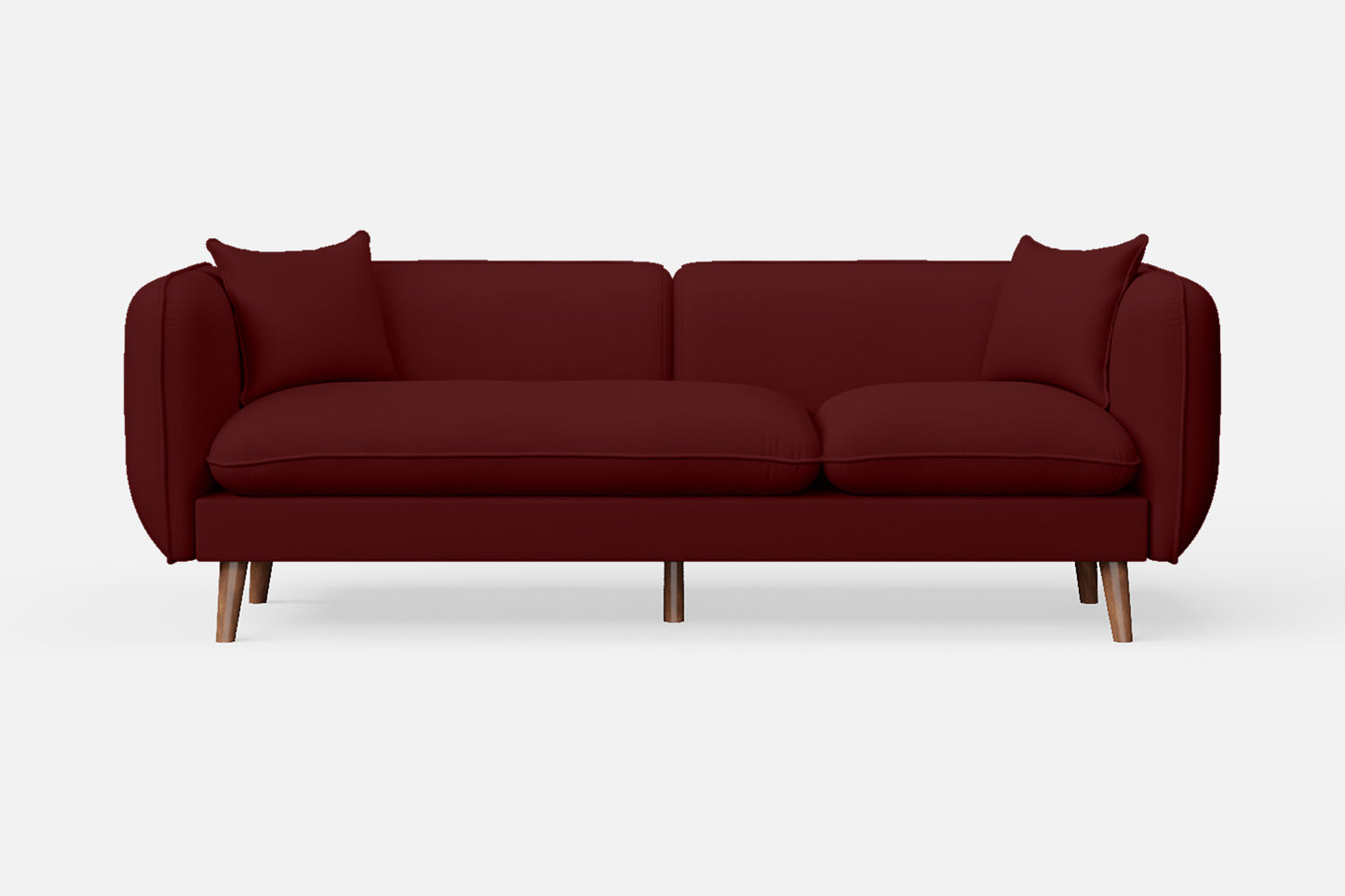 Florence 3 Seater Sofa Red Leather