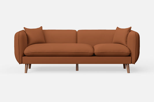 Florence 3 Seater Sofa Tan Brown Leather