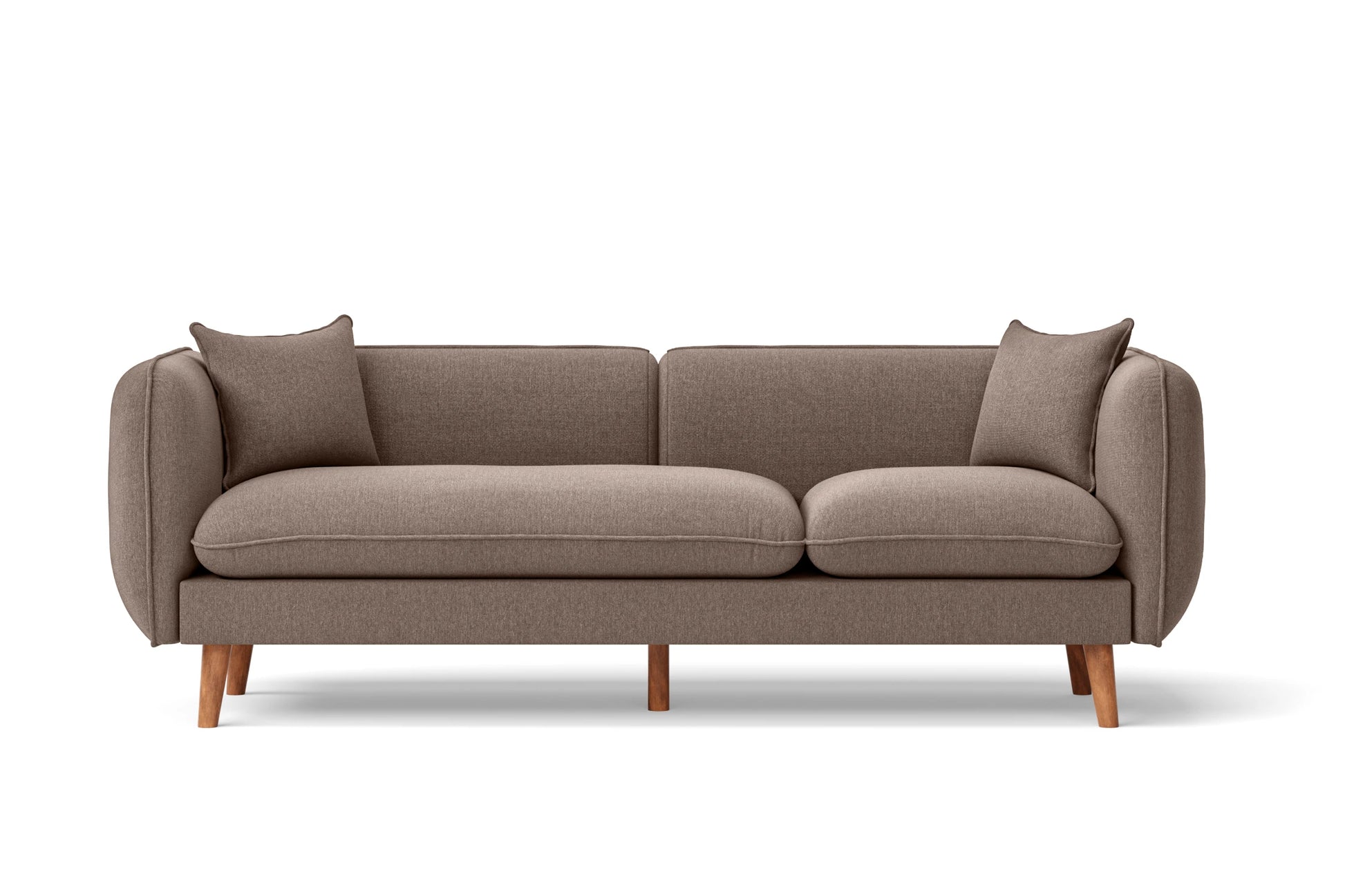 Florence 3 Seater Sofa Caramel Linen Fabric