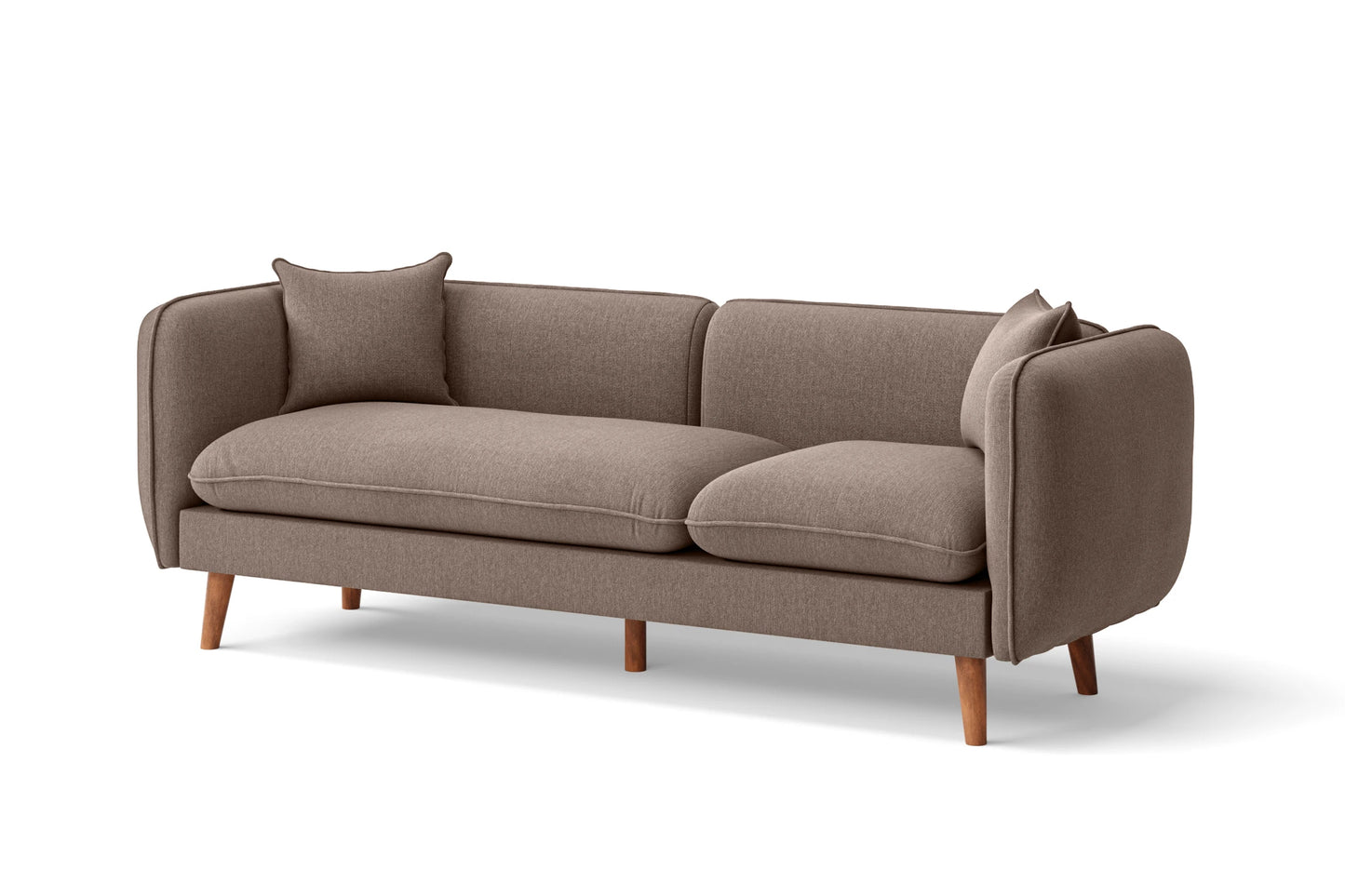 Florence 3 Seater Sofa Caramel Linen Fabric