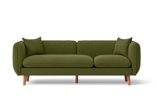 Florence 3 Seater Sofa Olive Linen Fabric