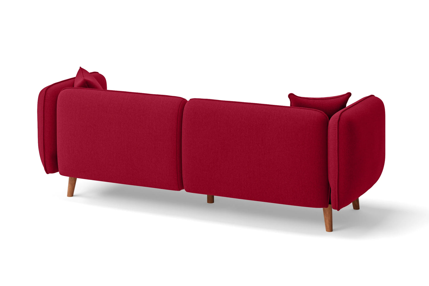 Florence 3 Seater Sofa Red Linen Fabric