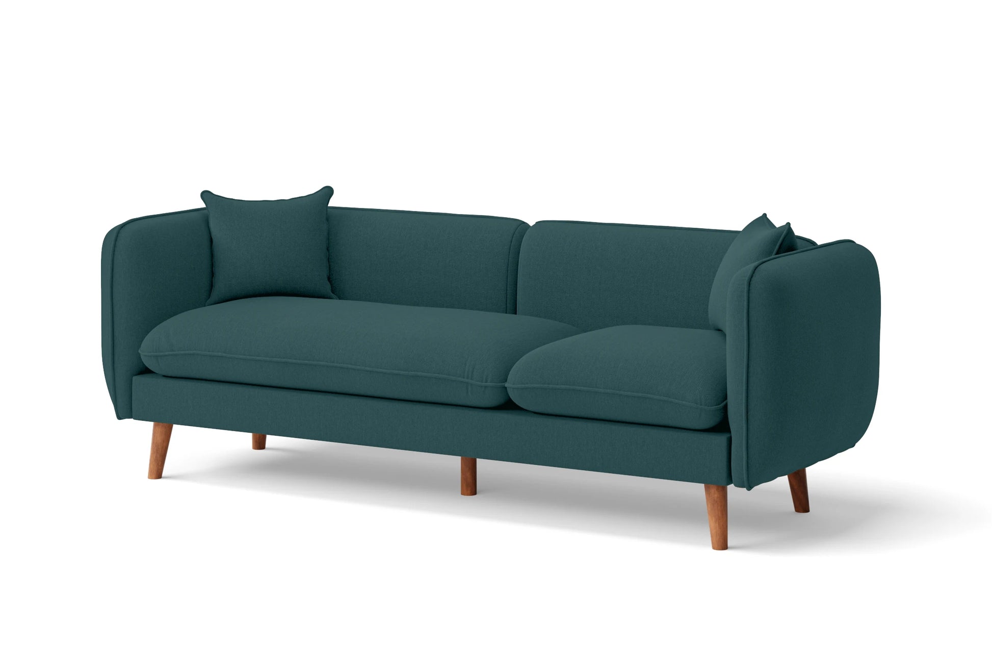 Florence 3 Seater Sofa Teal Linen Fabric