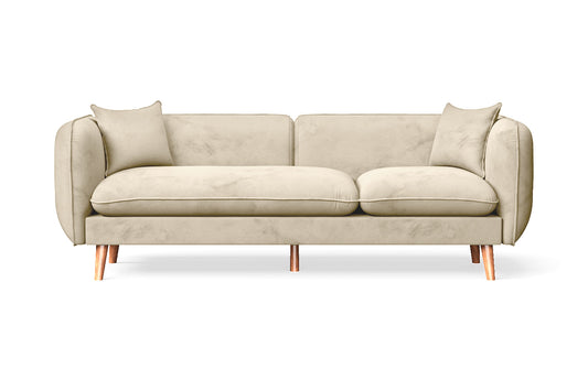 Florence 3 Seater Sofa Cream Velvet