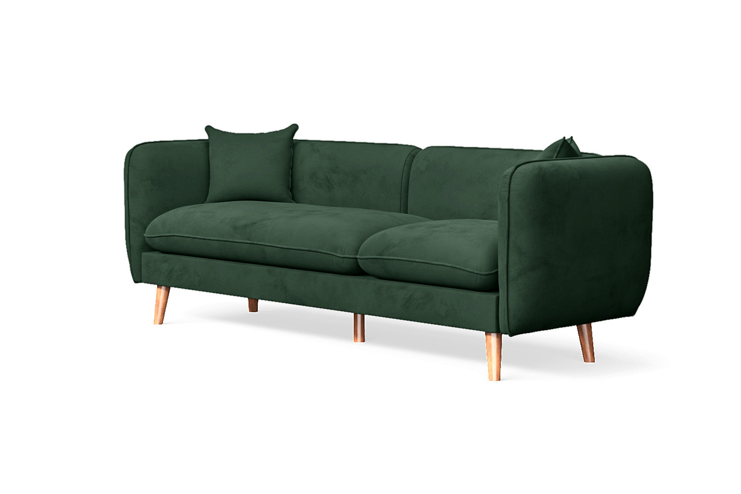 Florence 3 Seater Sofa Green Velvet