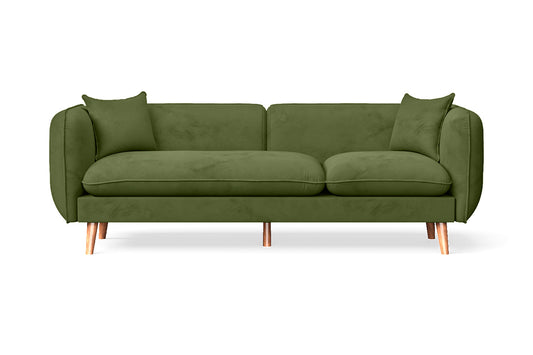 Florence 3 Seater Sofa Lime Velvet