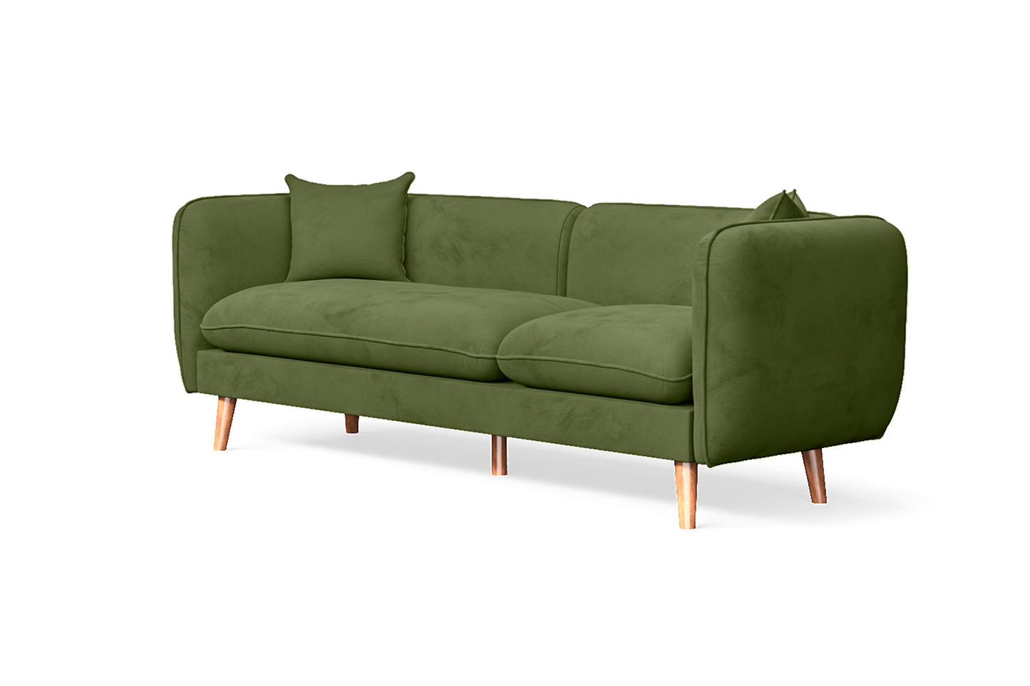 Florence 3 Seater Sofa Lime Velvet