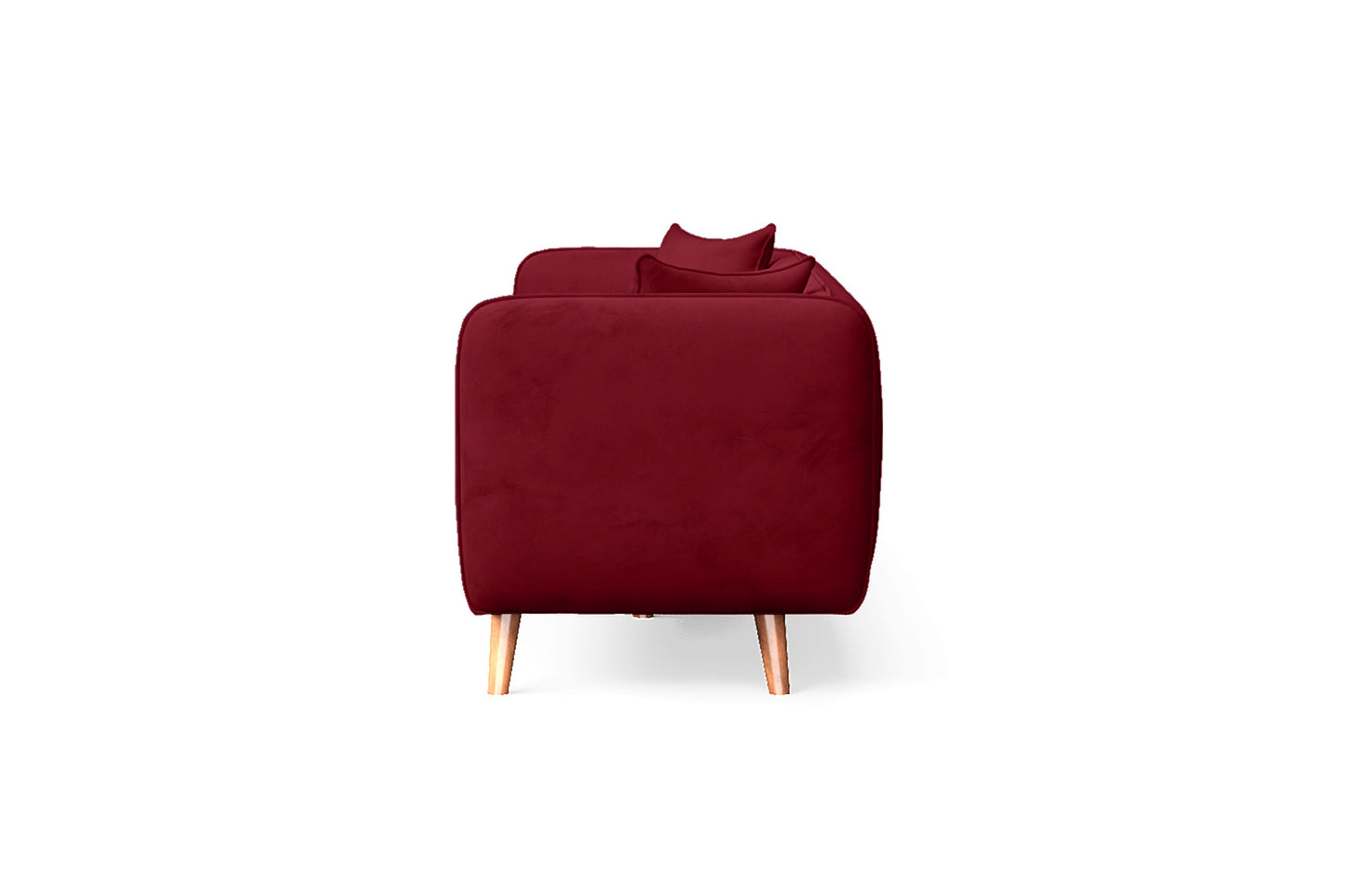 Florence 3 Seater Sofa Red Velvet