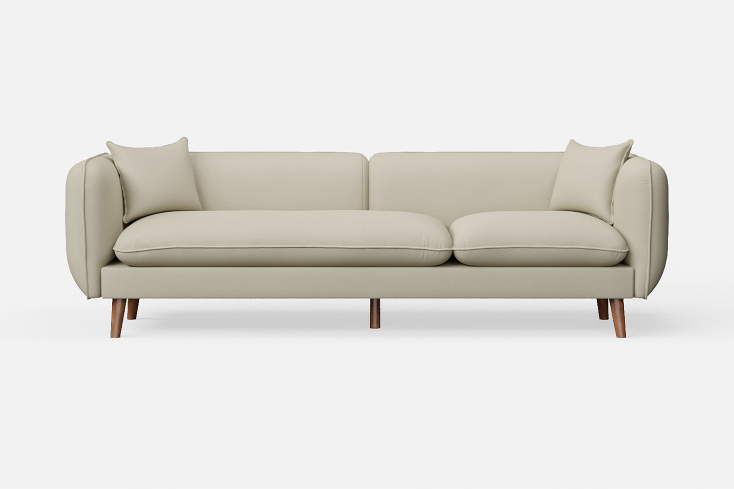 Florence 4 Seater Sofa Cream Leather