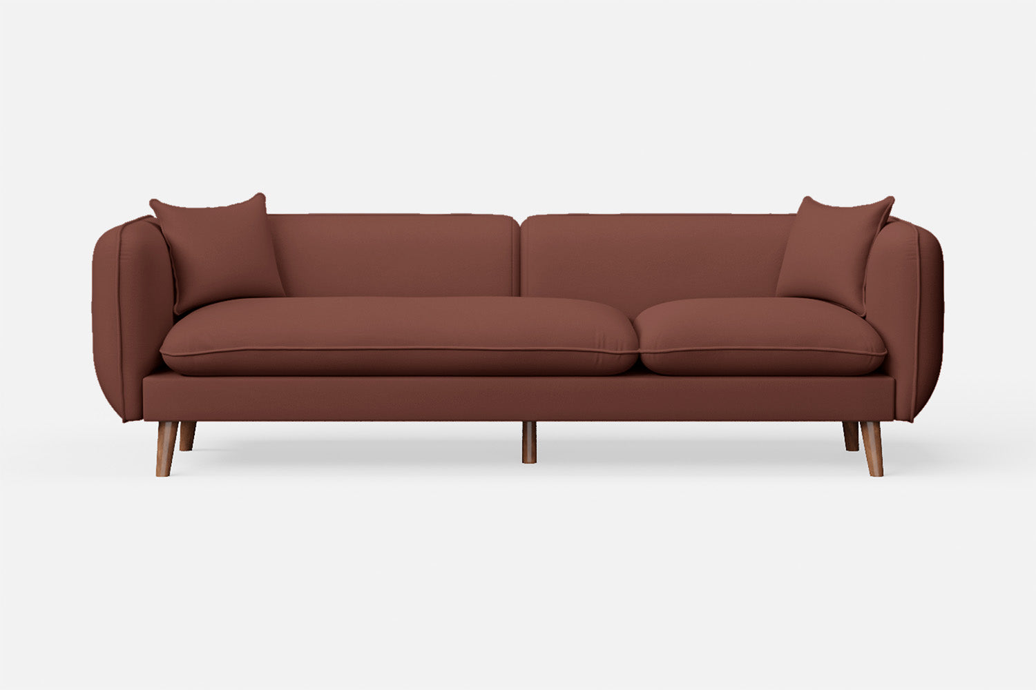 Florence 4 Seater Sofa Mauve Leather