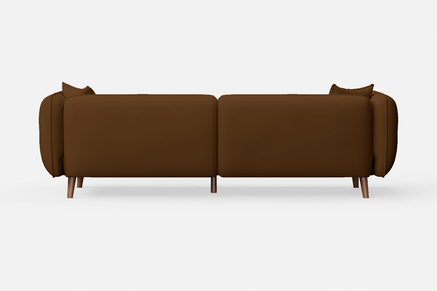 Florence 4 Seater Sofa Walnut Brown Leather