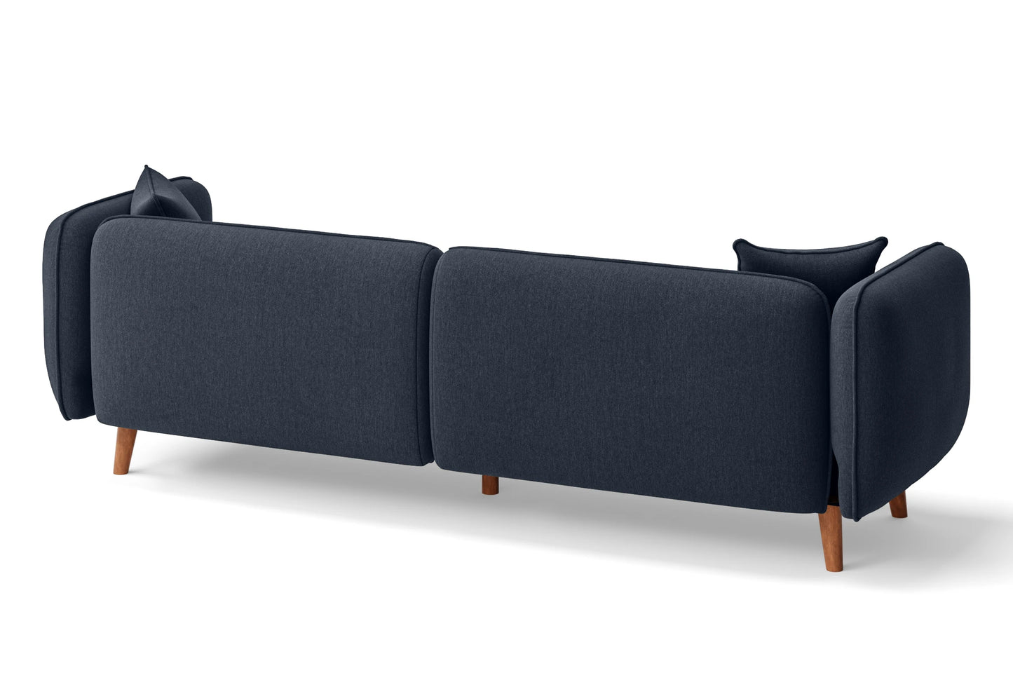 Florence 4 Seater Sofa Dark Blue Linen Fabric