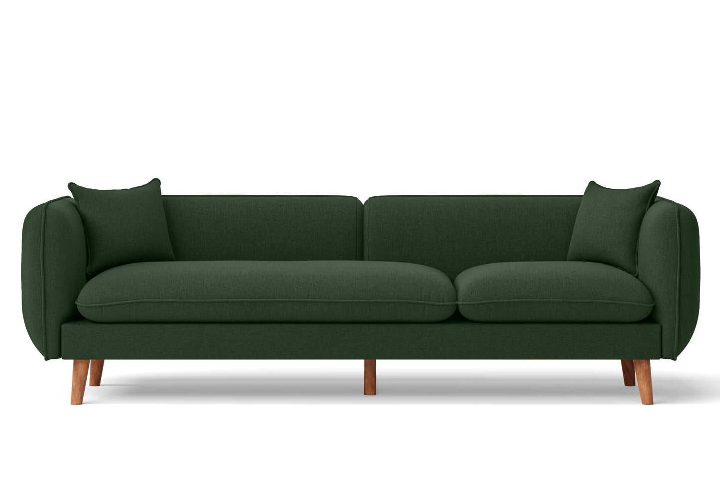 Florence 4 Seater Sofa Forest Green Linen Fabric